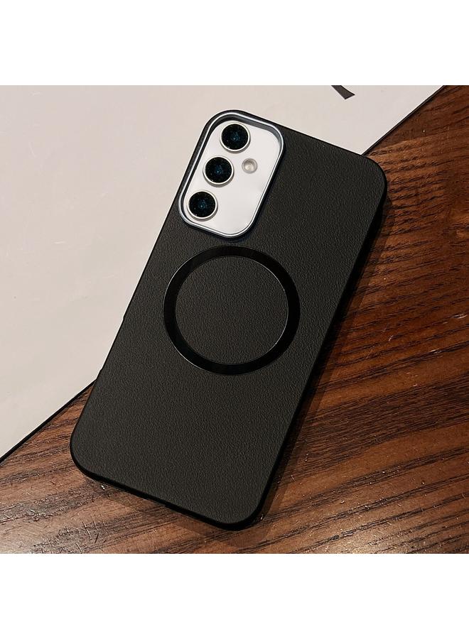 S-TOP Case For Samsung Galaxy A15 5G Leather Texture Design MagSafe Full Coverage Phone Case - Image 1