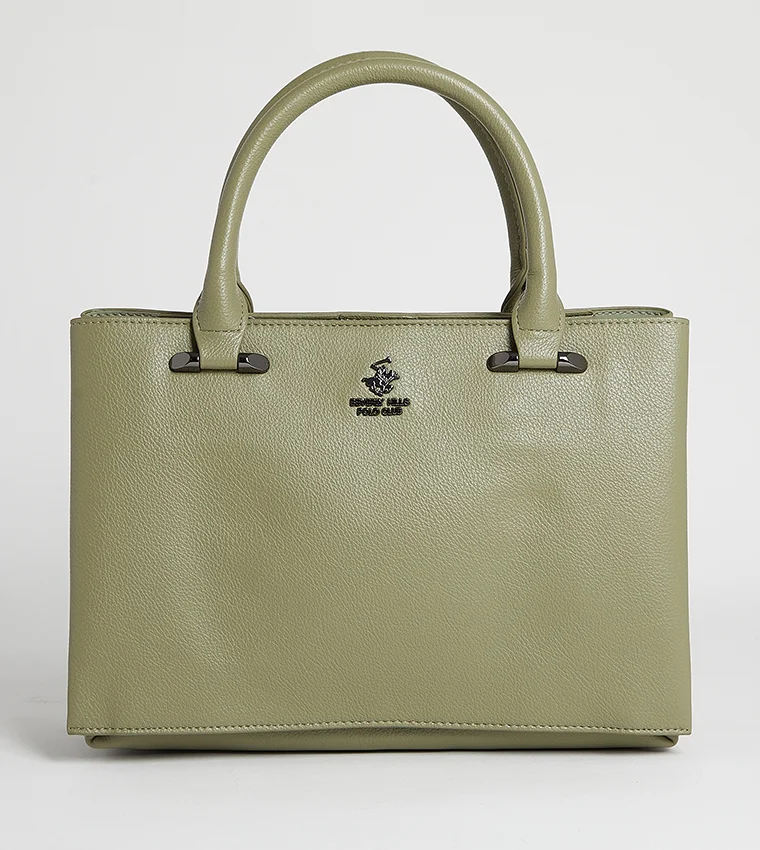 BEVERLY HILLS POLO CLUB Logo Detail Satchel Bag