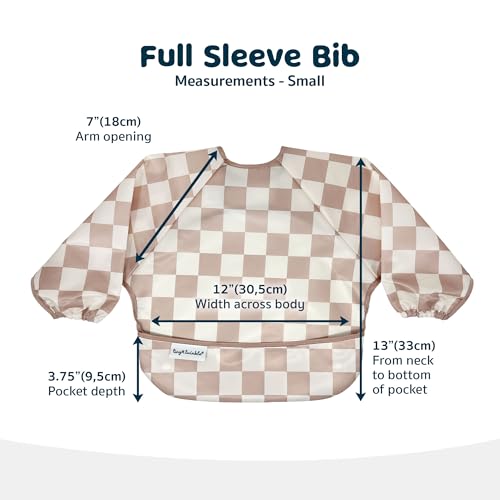 Tiny Twinkle Long Sleeve Bib for Babies & Toddlers – Waterproof Smock Bib for Eating – Machine Washable & Mess-Proof, Baby Feeding Essential & Shower Must-Have(Butterflies, 6–24M) - Image 5