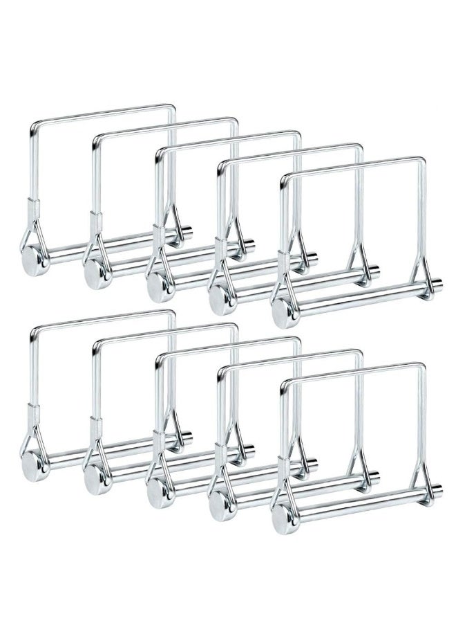 Generic 10pcs Square Pin Locking Pins for PTO, Farm, Lawn, Trailer and Garden Pins, Hook Pins, Line Locking Pins, Connecting Pins, Round Pins  - Image 1