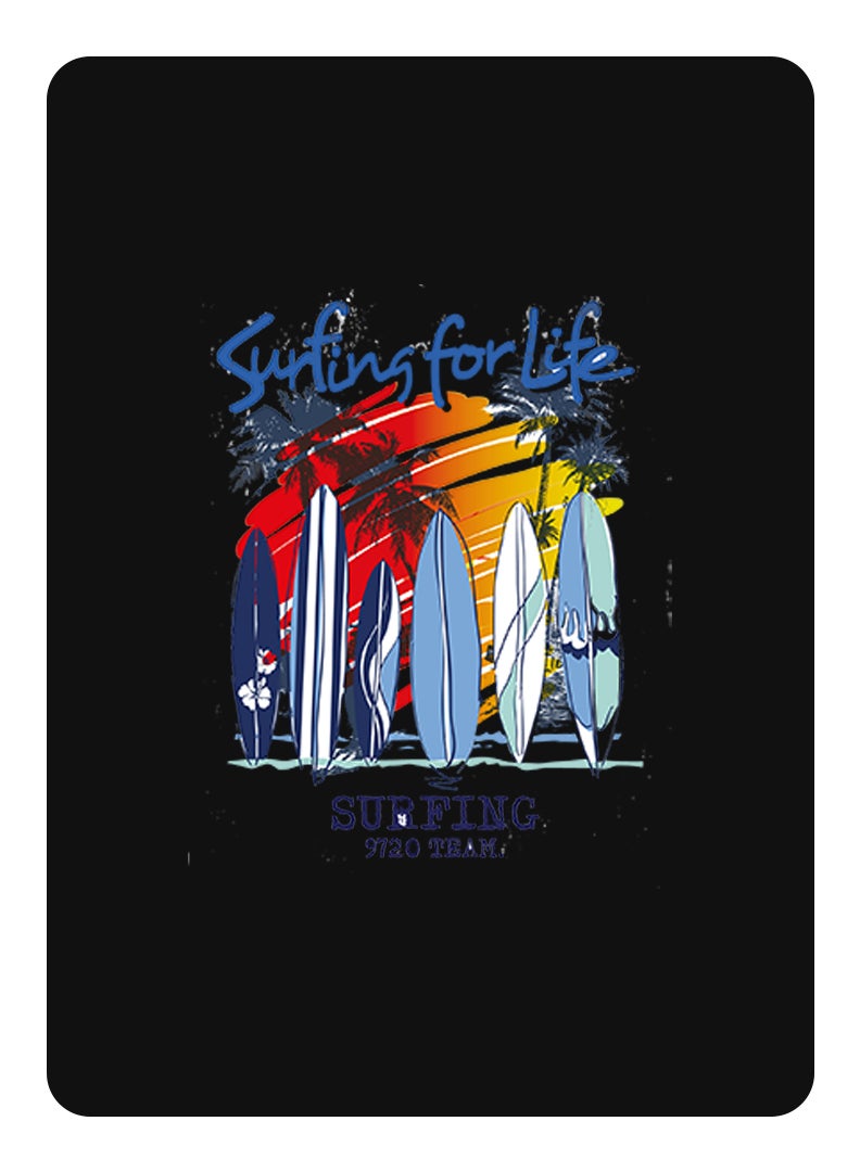 Theodor Protective Flip Case For Samsung Galaxy Tab A 10.1 - T580 2016 With Trifold Stand Auto Wake Sleep Shockproof Cover Surfing for life copy - Image 1