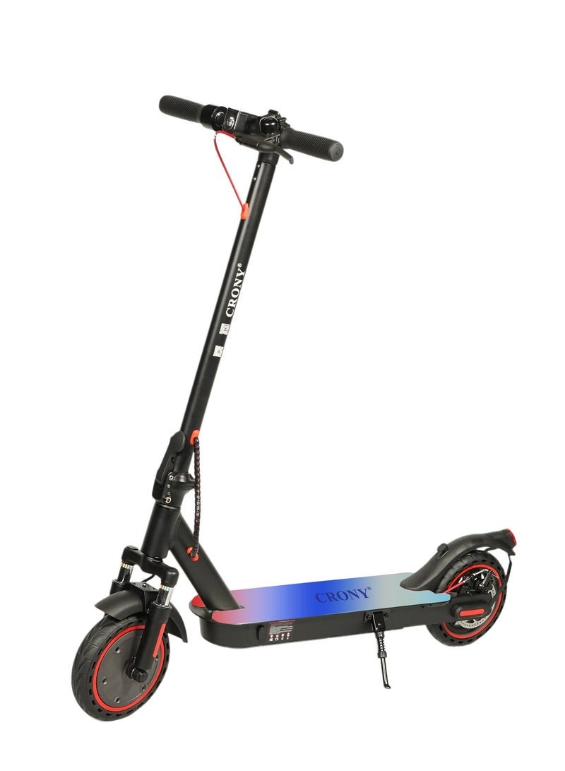 كروني سكوتر كهربائي M365 بسبعة ألوان، محرك 250 واط، سرعة 25-45 كم/ساعة، مدى 10-25 كم، تعليق أمامي، إطارات متينة على شكل قرص العسل مقاس 8 بوصات، تحكم ذكي بالتطبيق، هيكل من سبائك الألومنيوم، أقصى حمولة 100 كجم، بطارية 36 فولت/7.8 أمبير/ساعة، سهل الطي، قاعدة إضاءة LED، سكوتر كهربائي للتنقل للبالغين والأطفال، محمول، تصميم خفيف الوزن، اتصال بلوتوث، مثالي للتنقل اليومي والرحلات الترفيهية، وقت شحن 3-5 ساعات، فرامل عادية/قرصية، مقاوم للماء IPX4، 7 ألوان من مصابيح LED للسطح، أسود - Image 1