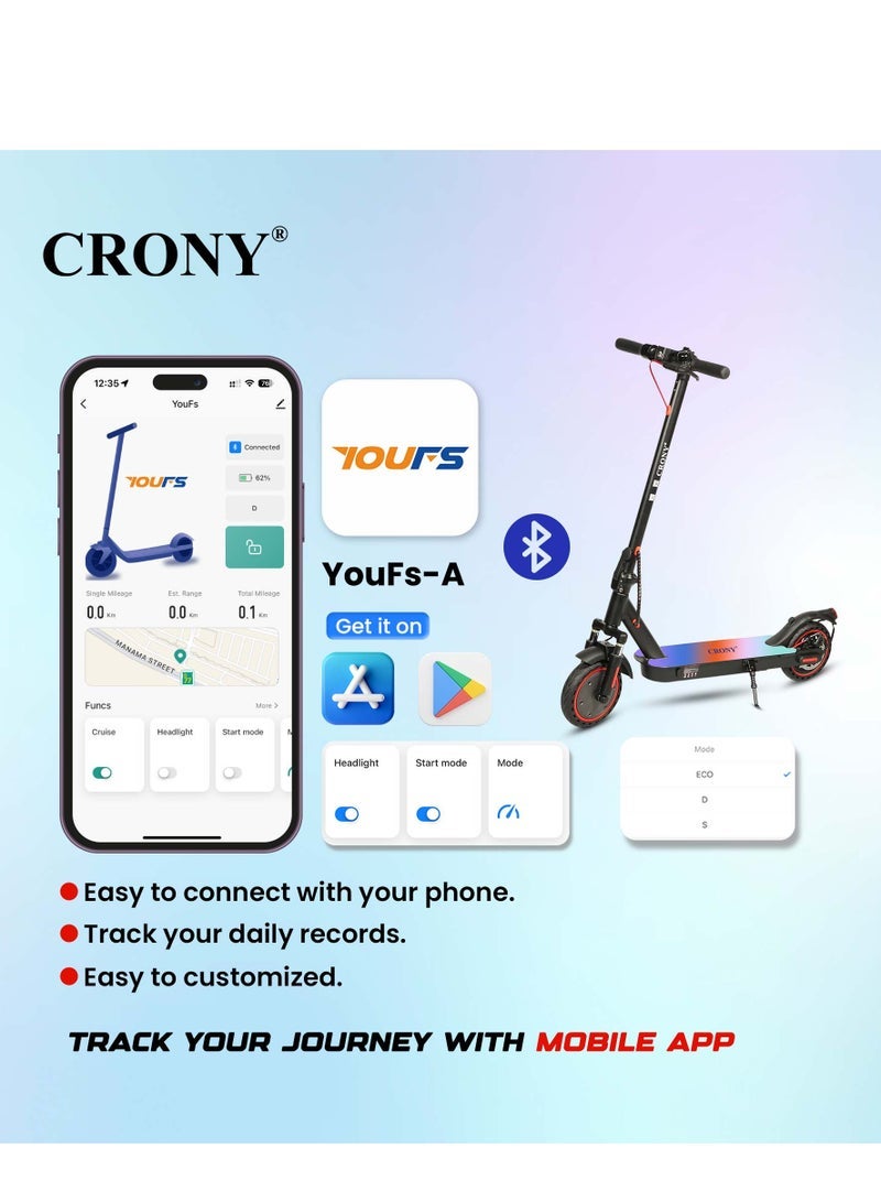 كروني سكوتر كهربائي M365 بسبعة ألوان، محرك 250 واط، سرعة 25-45 كم/ساعة، مدى 10-25 كم، تعليق أمامي، إطارات متينة على شكل قرص العسل مقاس 8 بوصات، تحكم ذكي بالتطبيق، هيكل من سبائك الألومنيوم، أقصى حمولة 100 كجم، بطارية 36 فولت/7.8 أمبير/ساعة، سهل الطي، قاعدة إضاءة LED، سكوتر كهربائي للتنقل للبالغين والأطفال، محمول، تصميم خفيف الوزن، اتصال بلوتوث، مثالي للتنقل اليومي والرحلات الترفيهية، وقت شحن 3-5 ساعات، فرامل عادية/قرصية، مقاوم للماء IPX4، 7 ألوان من مصابيح LED للسطح، أسود - Image 2