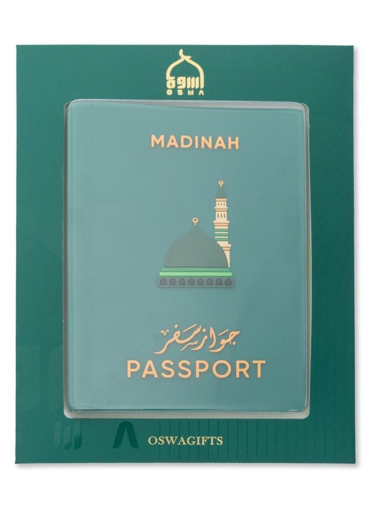 Madinah Passport Cover – A Practical and Elegant Passport Holder for Hajj and Umrah Pilgrims.