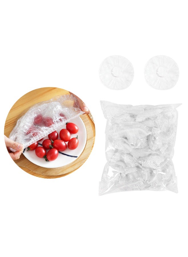 300 قطعة من أكياس حفظ الطعام الطازج، أغطية بلاستيكية مرنة لتخزين الطعام، أكياس بلاستيكية لتخزين الطعام، أكياس بلاستيكية لاصقة لوعاء المطبخ/الأطباق - Image 1