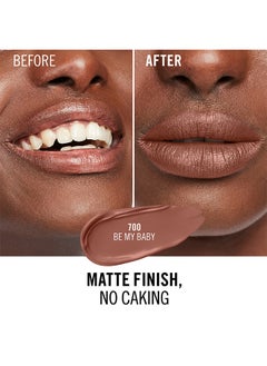 RIMMEL LONDON أحمر شفاه سائل يدوم طويلاً ميجا مات 700 بي ماي بيبي  - Image 5