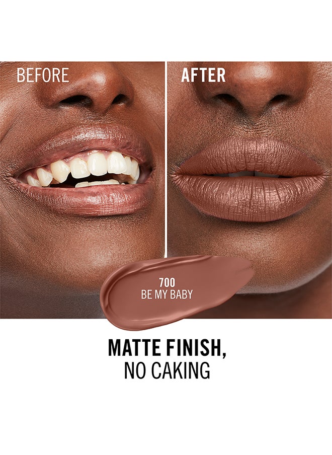 RIMMEL LONDON Lasting Mega Matte Liquid Lipstick  700  Be my Baby  - Image 5