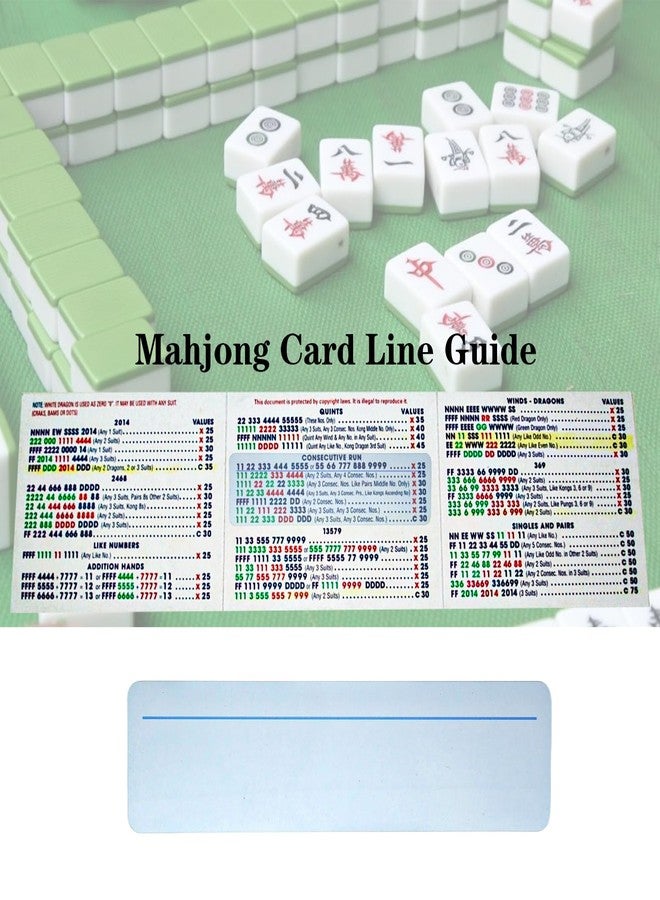 Telooco 5 Pcs Mahjong Line Finder Mahjong Accessories Ma Jiang Beginner Rule Reader Accurate Card Reading Assistance for Ma Jiang Players (Blue) - Image 2