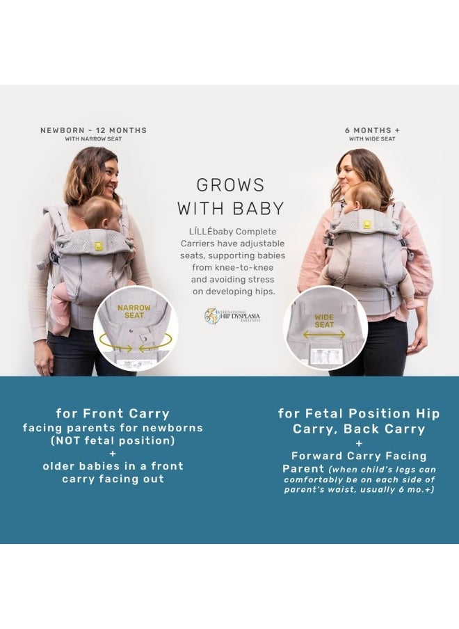 LilleBaby - LILLEbaby Complete Airflow Ergonomic 6-in-1 Baby Carrier Newborn to Toddler - with Lumbar Support - for Children 7-45 Pounds - 360 Degree Baby Wearing - Inward and Outward Facing - Pacific Coast - Image 1