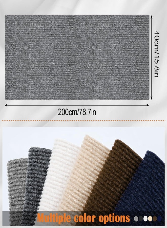 Inchoco Cat Scratch Furniture Protector - 78.7" x 15.8" Trimmable Self-Adhesive Cats Claws Scratch Pads, Sisal DIY Climbing Couch Protector for Scratch Post Cat Tree Replacement Indoor (Light Gray) - Image 2