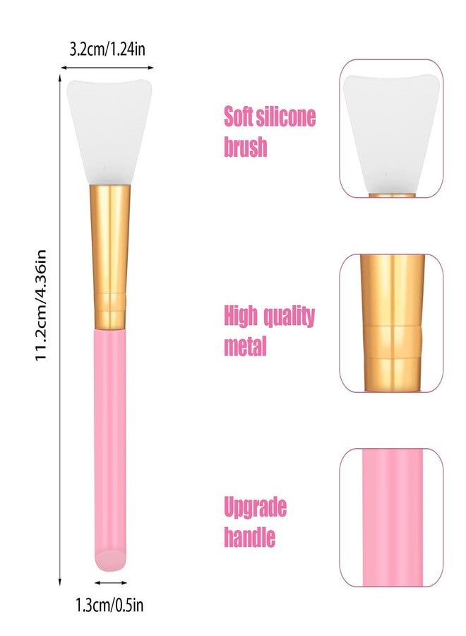 Aternal Silicone Face Mask Brush Set of 2 - Soft Silicone Facial Mud Mask Applicator for Clay Masks, Sleeping Packs, Body Lotion & Body Butter - Spa Beauty Tools for Skincare & Face Packs - Image 2