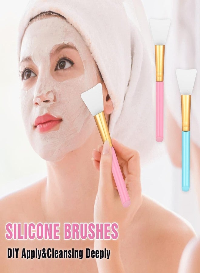 Aternal Silicone Face Mask Brush Set of 2 - Soft Silicone Facial Mud Mask Applicator for Clay Masks, Sleeping Packs, Body Lotion & Body Butter - Spa Beauty Tools for Skincare & Face Packs - Image 4