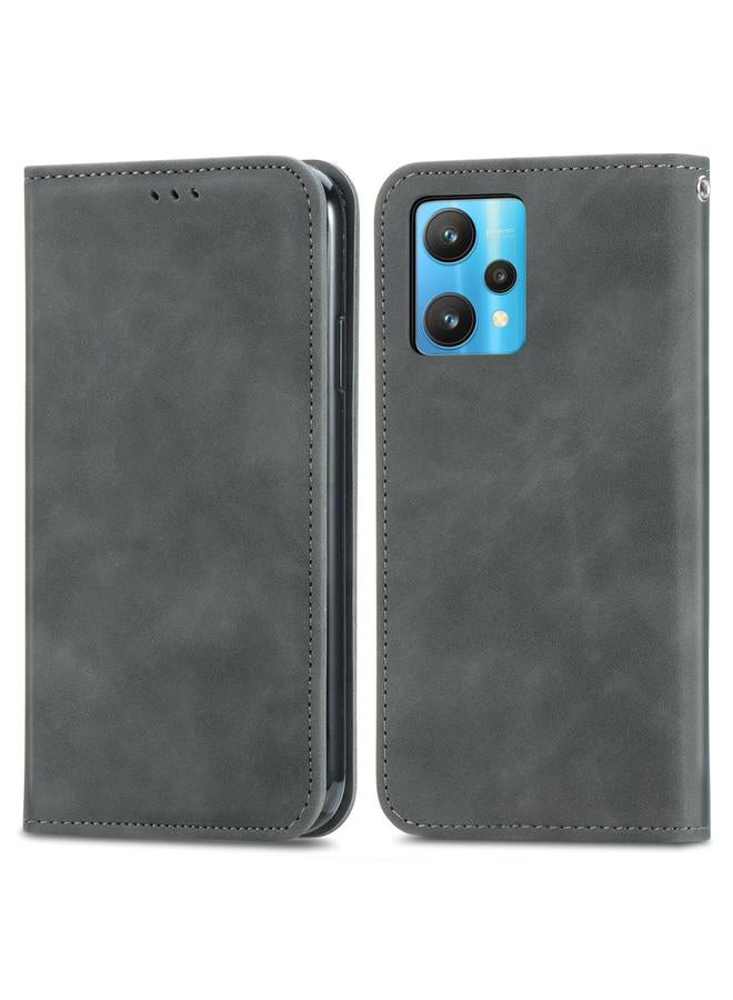 S-TOP Case For OPPO Realme 9 Pro Retro Skin Feel Magnetic Horizontal Flip Leather Phone Case - Image 2