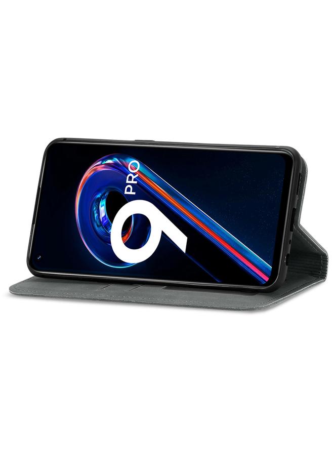 S-TOP Case For OPPO Realme 9 Pro Retro Skin Feel Magnetic Horizontal Flip Leather Phone Case - Image 4