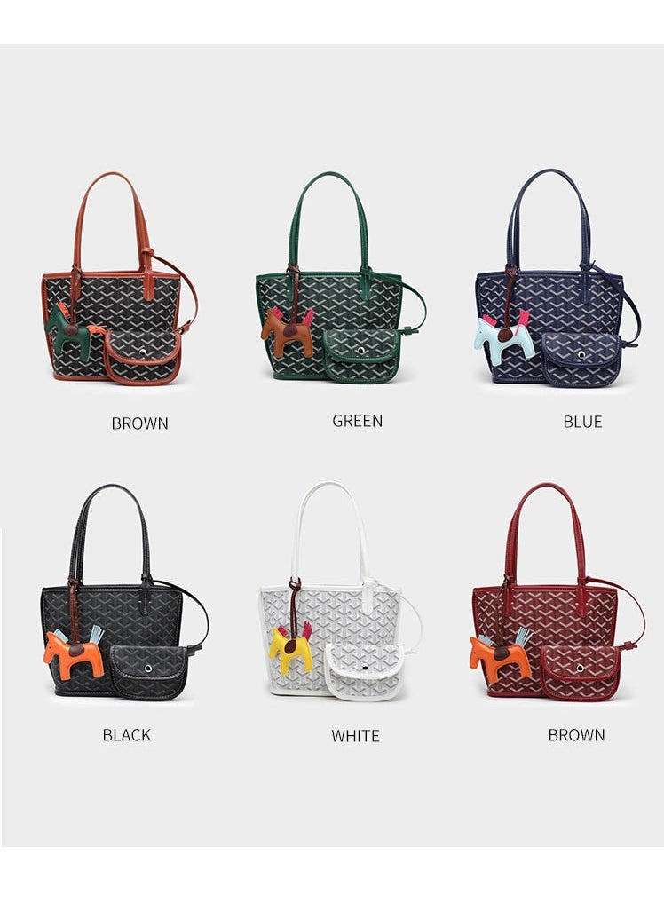 Generic Printed Shopper Small Tote Blue Pendants Random  - Image 5