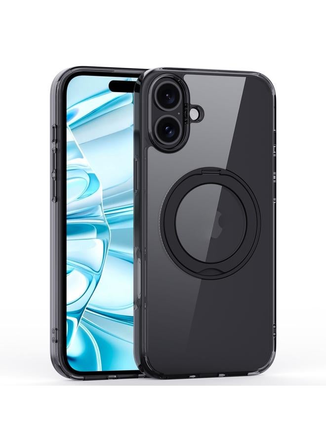 اس-توب جراب هاتف شفاف كريستالي مع حامل مغناطيسي MagSafe لهاتف iPhone 16 Plus - Image 1