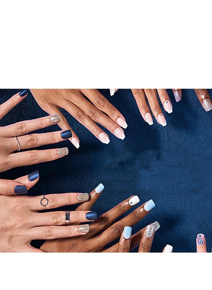 French Tip Press On Nails - Package Soft Gel French Fake Nails Short, Salon-quality Press On Nails, Seamless Glue-on Nails for Woman Nail Art Manicure