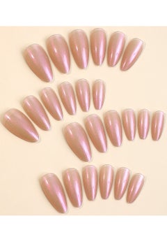 SYNSYB French Tip Press On Nails - Package Soft Gel French Fake Nails Short, Salon-quality Press On Nails, Seamless Glue-on Nails for Woman Nail Art Manicure  - Image 3
