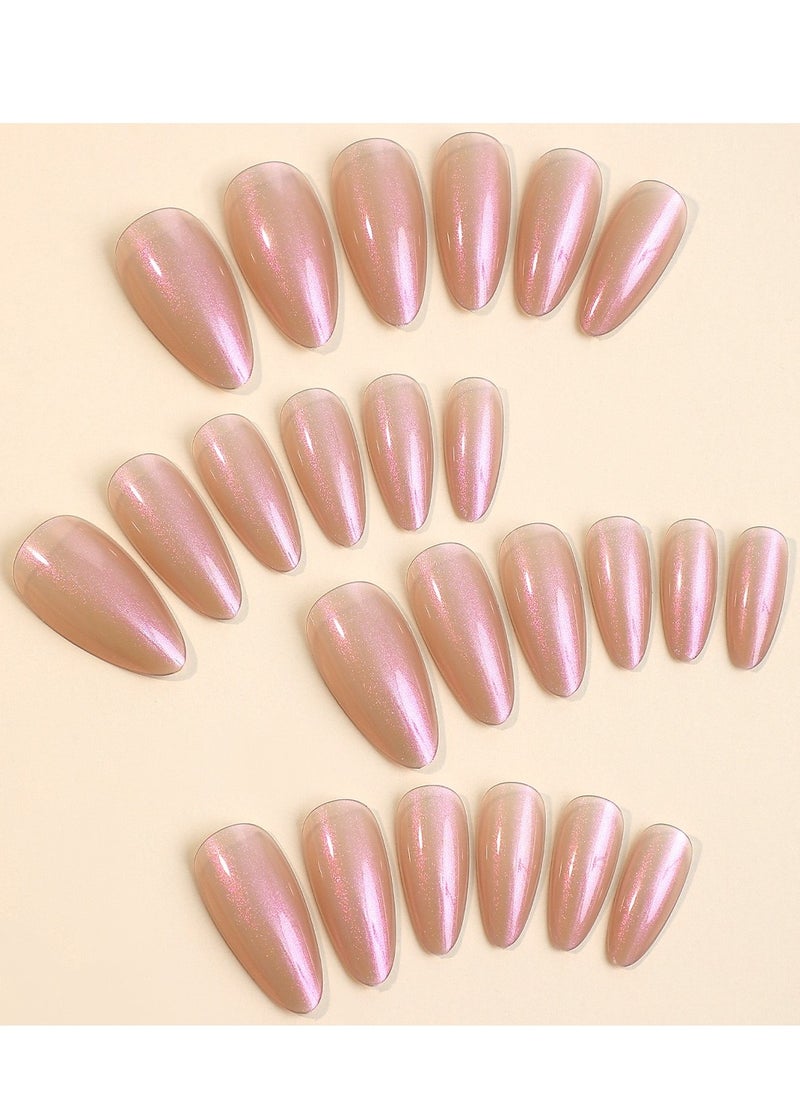 SYNSYB French Tip Press On Nails - Package Soft Gel French Fake Nails Short, Salon-quality Press On Nails, Seamless Glue-on Nails for Woman Nail Art Manicure  - Image 3