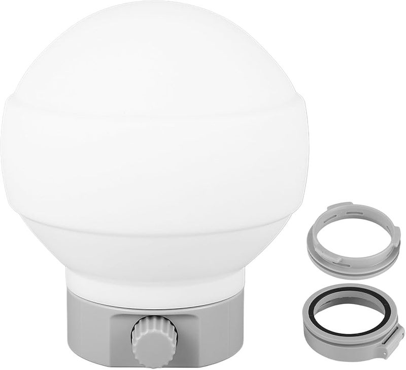 Silicone Flash Diffuser Ball Softbox Dome Kit with 2 Adapters for Photography Lights - Image 2