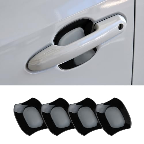 DLOVEG Exterior Door Handle Bowl Cover Compatible for Toyota RAV4 2019 2020 2021 2022 2023 2024 2025 Accessories Door Handle Bowl Scratch Protector Glossy Black - Image 1
