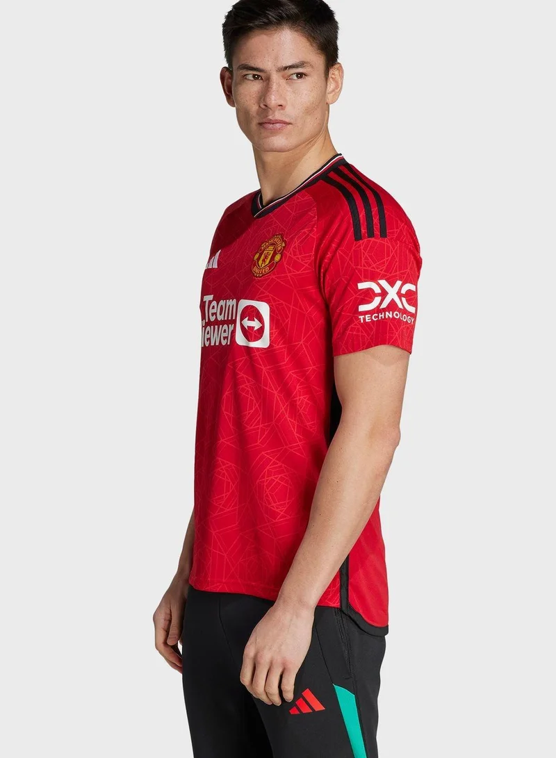 Adidas  Mufc H Jsy Red Football Jerseys XS for Men | Best Price UAE