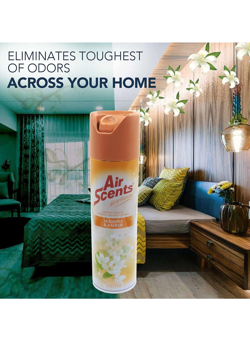 Shield Air Scents Air Enhancer Aerosol 200ml Air Freshener Spray Jasmine & Amber SHIELD SH406 - Image 4