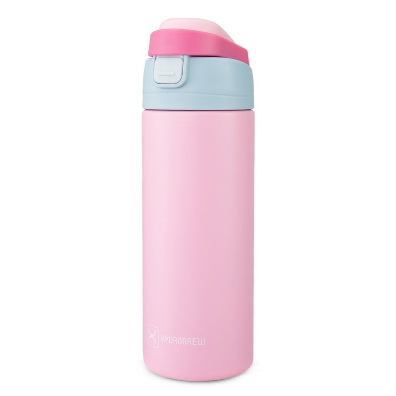 HydroBrew SipSwitch™ Insulated Water Bottle 720ml – Leakproof, Stainless Steel, Straw & Spout Lid -Rose Silk - Image 1