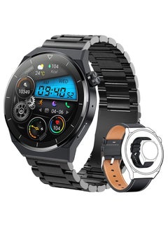 Generic Smart Watch for Men with Bluetooth Calls, Fitness Tracker, Heart Rate, Blood Oxygen, Sleep Tracker, Health Watch, IP68 Waterproof for Android iOS (Black)  - Image 1