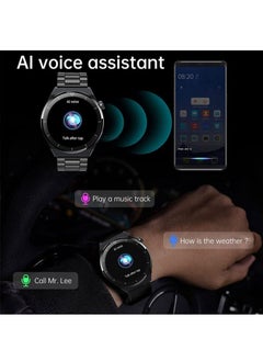 Generic Smart Watch for Men with Bluetooth Calls, Fitness Tracker, Heart Rate, Blood Oxygen, Sleep Tracker, Health Watch, IP68 Waterproof for Android iOS (Black)  - Image 4