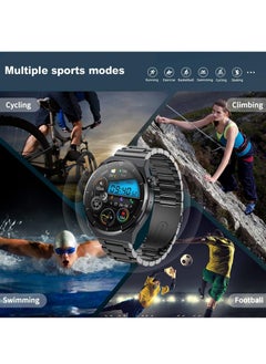 Generic Smart Watch for Men with Bluetooth Calls, Fitness Tracker, Heart Rate, Blood Oxygen, Sleep Tracker, Health Watch, IP68 Waterproof for Android iOS (Black)  - Image 5