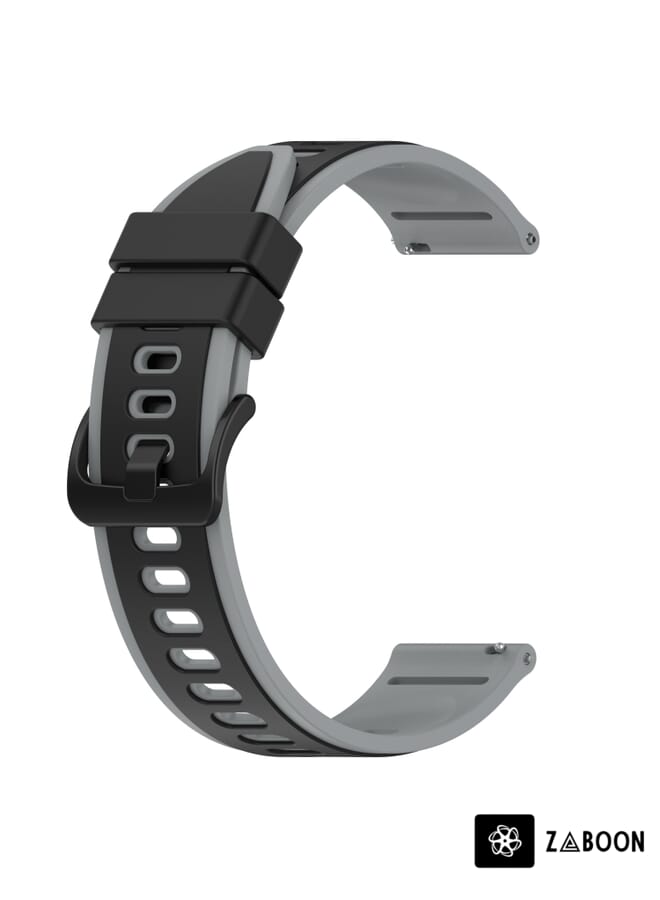 Zaboon Amazfit GTS 2 Mini 20mm Two-Color Silicone Watch Band - Image 2