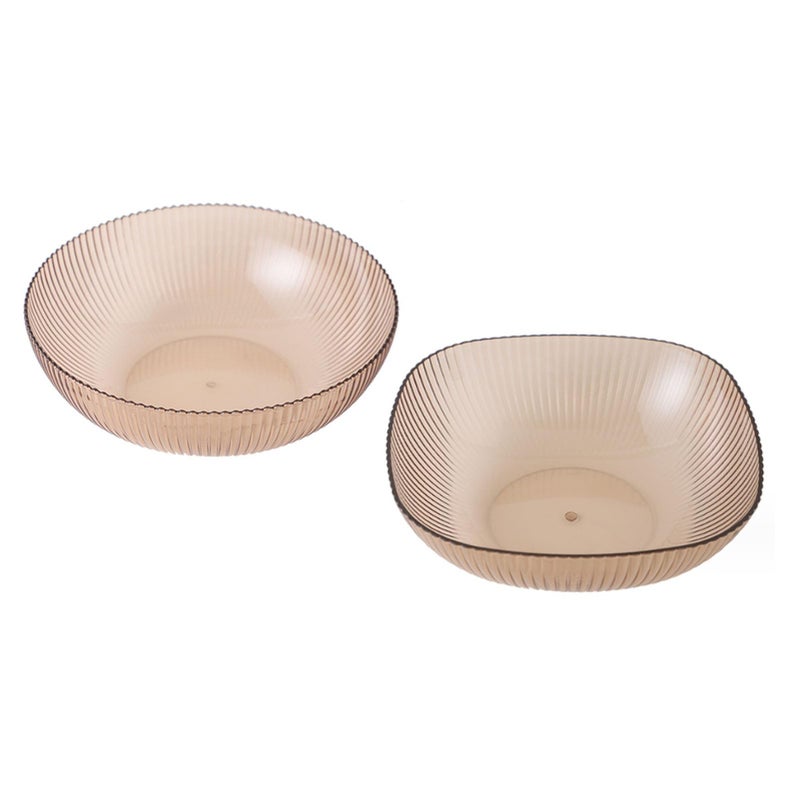 Round Transparent Plastic Fruit And Snack Serving Tray Platter - Image 5
