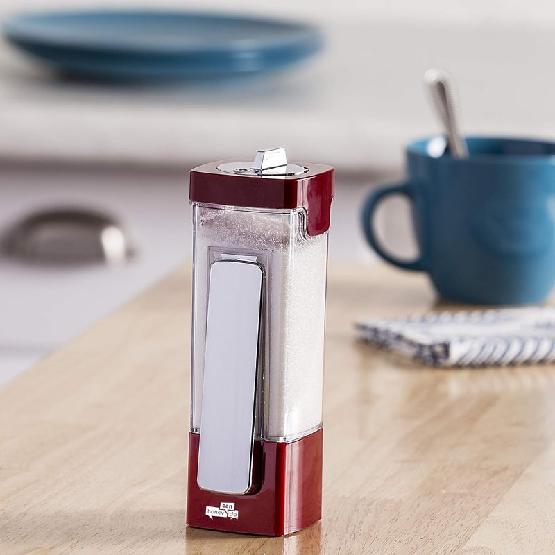 Honey Can Do Honey-Can-Do Zevro Indispensable Sugar 'N More Dispenser in Red/Chrome - Image 2