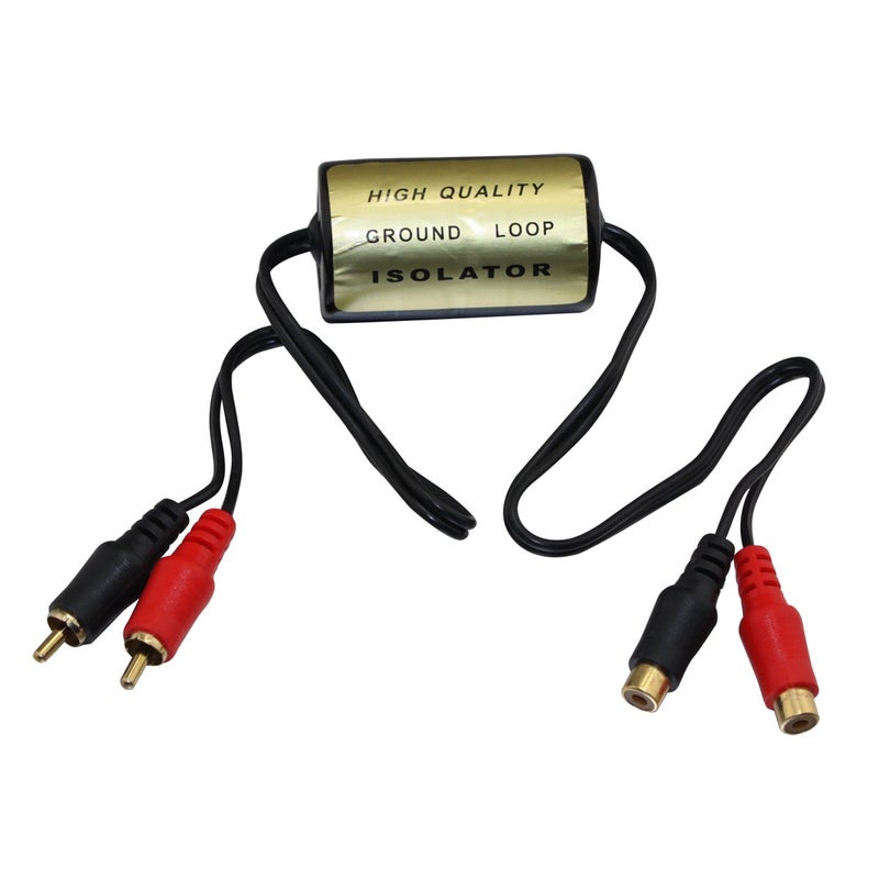 YongjiangXia YONGJIANGXIA Ground Loop Noise Isolator, Amplifier Noise Filter for Car Audio Home Stereo, Feedback Loop Isolator, Car Stereo Noise Suppressor Reducer Alternator, Eliminate Buzzing Noise in Audio 20A - Image 1