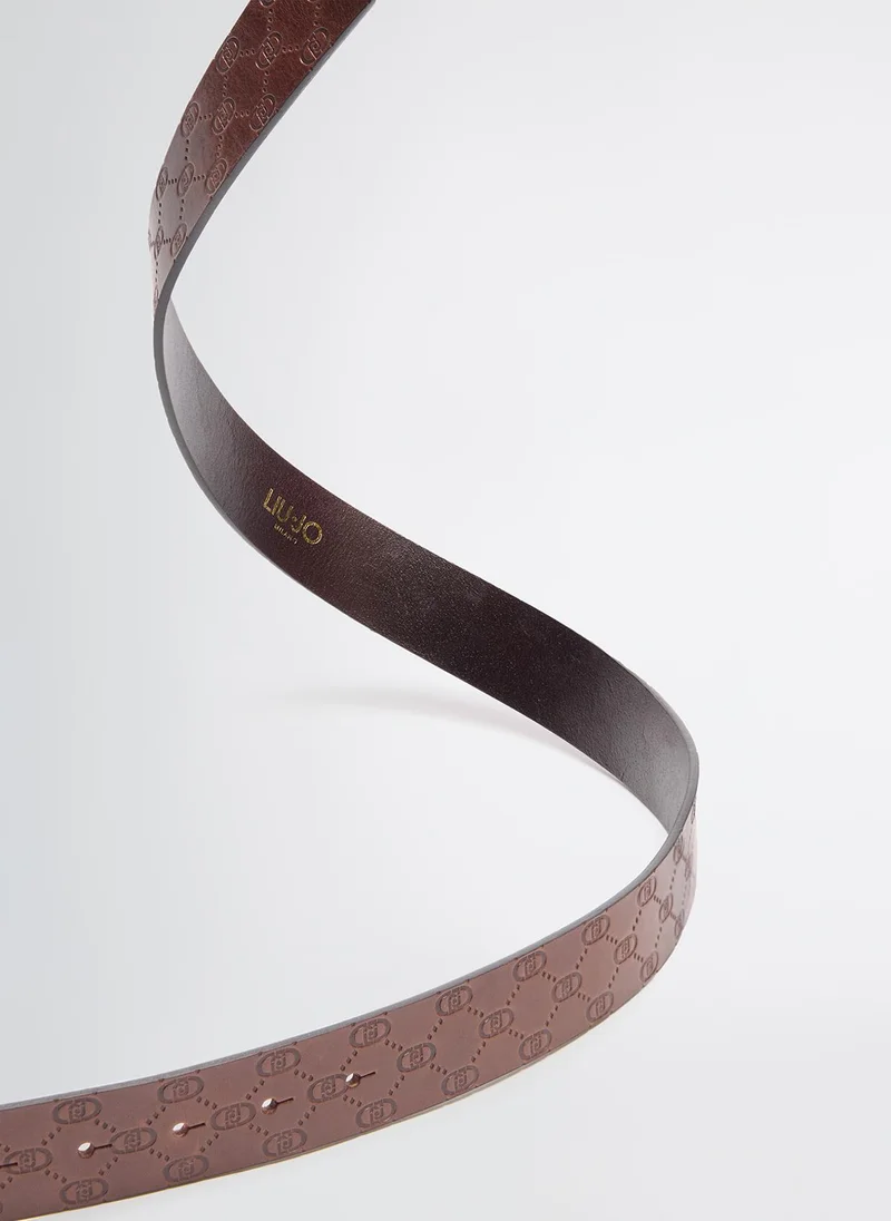 Liu Jo Leather belt with logo