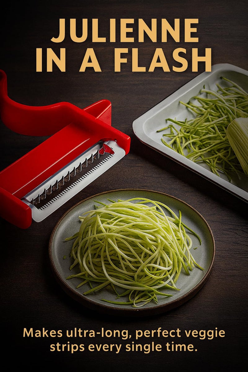 Top Chef Magic Trio Peeler Set – Peel, Slice & Julienne in Seconds | 3 Stainless Steel Blades for Fast Kitchen Prep - Image 2
