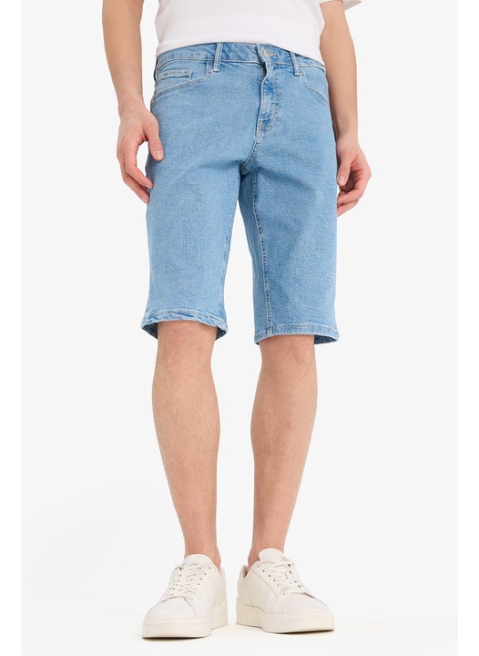 Man Regular Fit Jean Bermuda