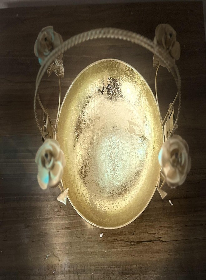 Agaas Enterprises Beautiful Golden Uili/uruli for Floating Candles Tealight for Festival Decoration Diwali Decor Gift Wraping Basket for Wedding Corporate Gift - Image 4