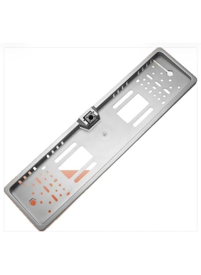 كاميرا لوحة سيارة، إطار لوحة ترخيص كروم MB-9488CH، حامل لوحة أرقام على الطراز الأوروبي - Image 1