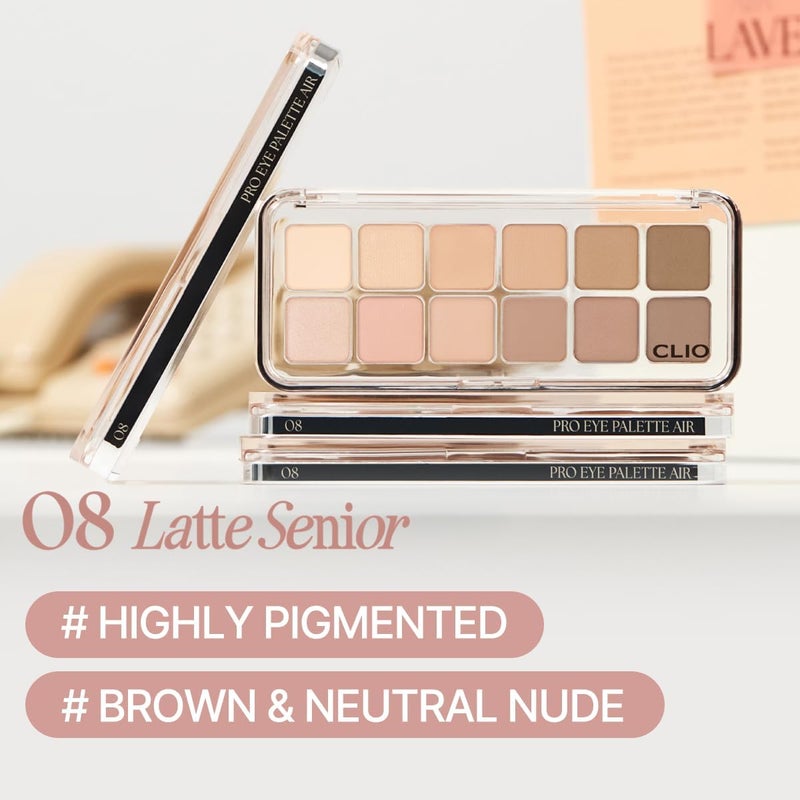CLIO PROFESSIONAL CLIO PRO EYE PALETTE AIR (08 LATTE SENIOR) - Image 2