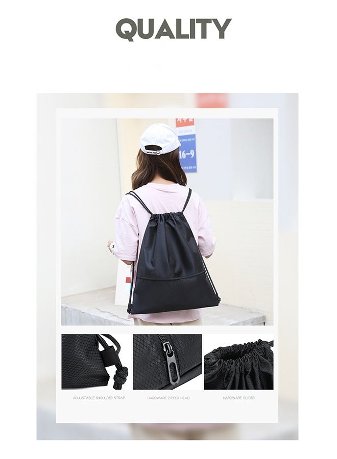 Body training bag Oxford cloth bundle pocket drawstring backpack large capacity travel bag basketball bag - Image 4