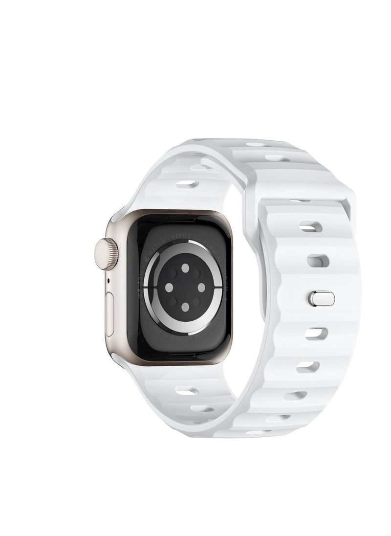 Generic - Sport Bands Compatible with Apple Watch Ultra 2/Ultra Band 49mm 45mm 44mm 42mm for Men, Soft Silicone Wristbands Waterproof Replacement Strap for iWatch Series 9 8 7 6 5 4 SE - Image 1