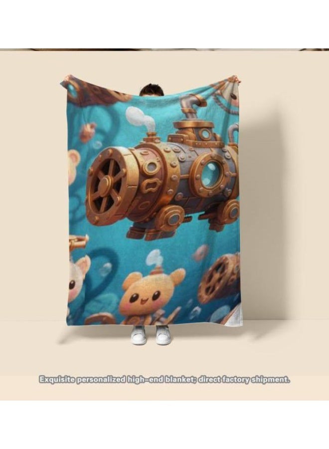 general Flannel thin blanket (warm and comfortable, suitable for sleep, gaming, dust removal and sandproof) 150cm*200cm - 716 - Image 1