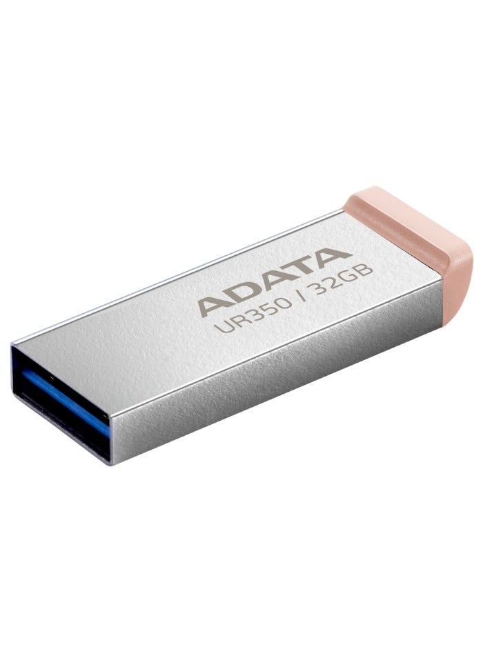 ADATA ADATA UR350 32GB USB 3.2 (USB 5Gbps) Flash Drive | Metal | Ultrafast Data Transfer and Lightweight | Brown - Image 3