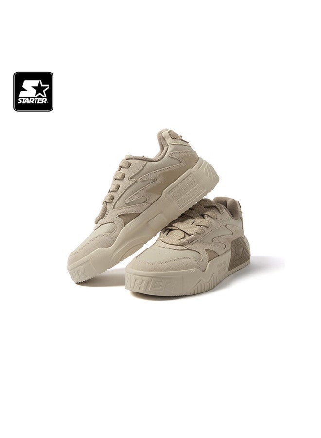 Starter Sound Wave 1 New Versatile Shoes For Couples, Lightweight Breathable Thick-soled Height-increasing Shoes For Men And Women, Light Khaki, Size 40 - Image 2