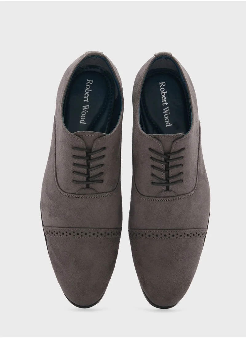 Robert Wood Suede Oxford Lace Ups
