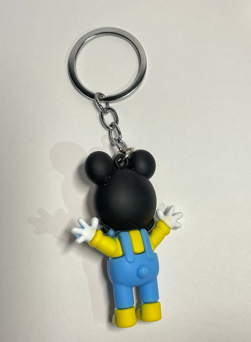 Unique cartoon keychain distinctive accessory suitable for keys and bags. - Image 3