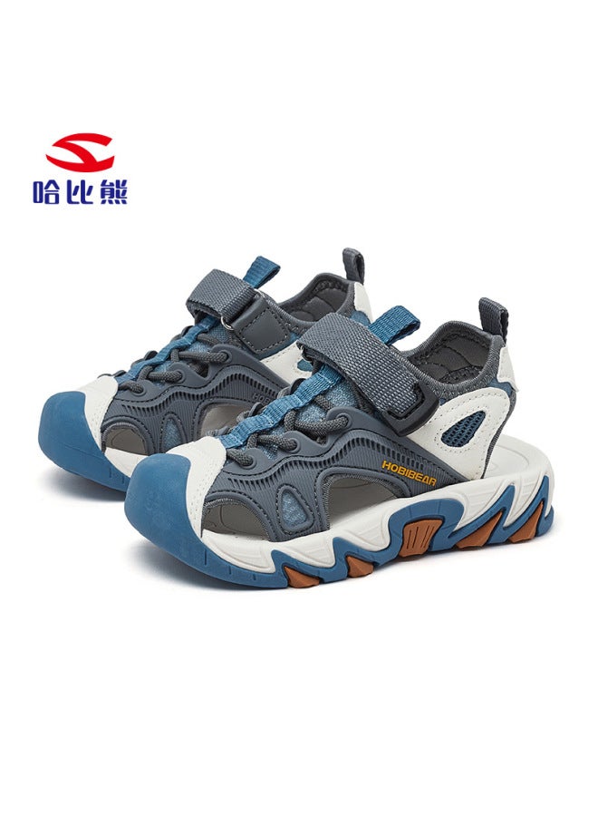 Habi Bear Summer Boys Baotou Sandals Beach Sneaker Girls Hollow Velcro Casual Shoes Outlet