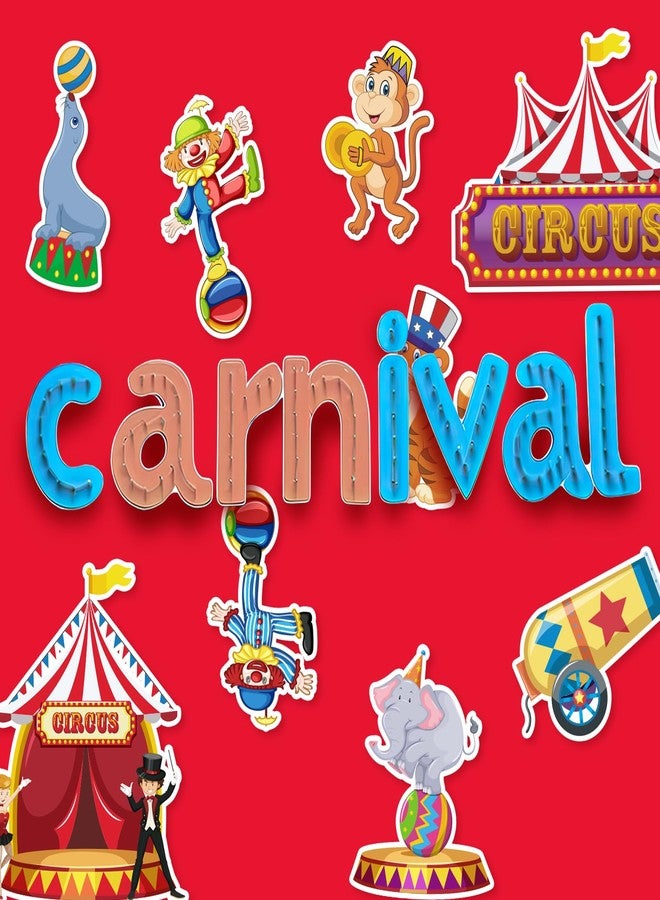 Glodecart 40PCS Carnival Circus Cutouts - Juggling Tent Cut-Outs for Circus Party Decorations, Birthday Party Supplies - Image 5
